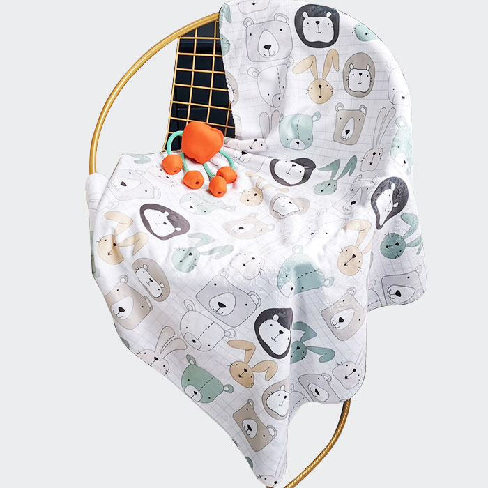 Cobertor de bebê Swaddle Minky